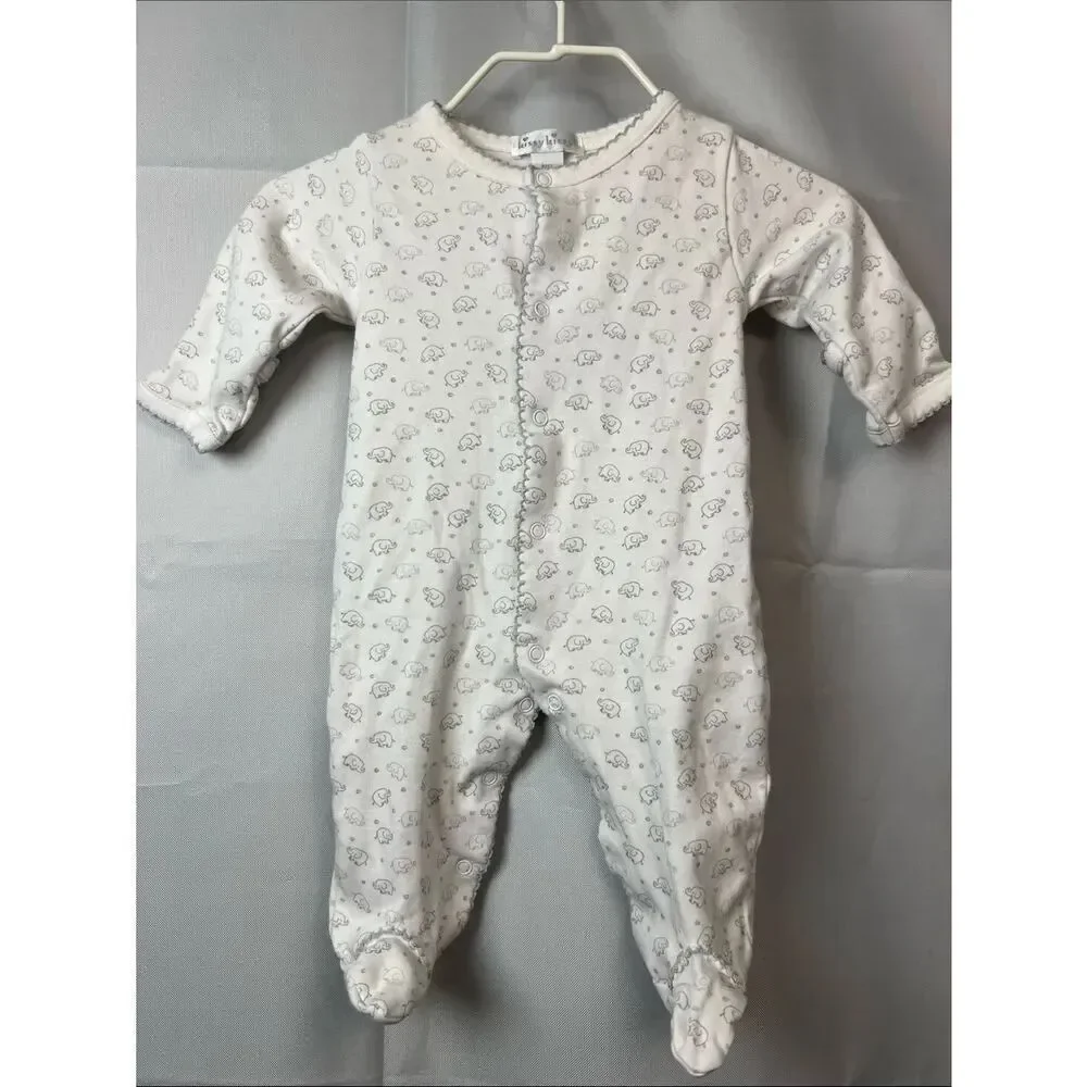 Kissy Kissy Pima cotton baby elephant print footie Newborn